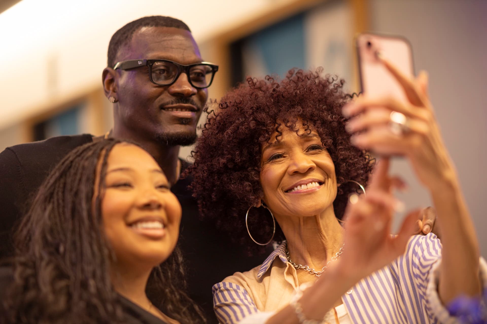 Attendees taking a selfie at The Forge launch
