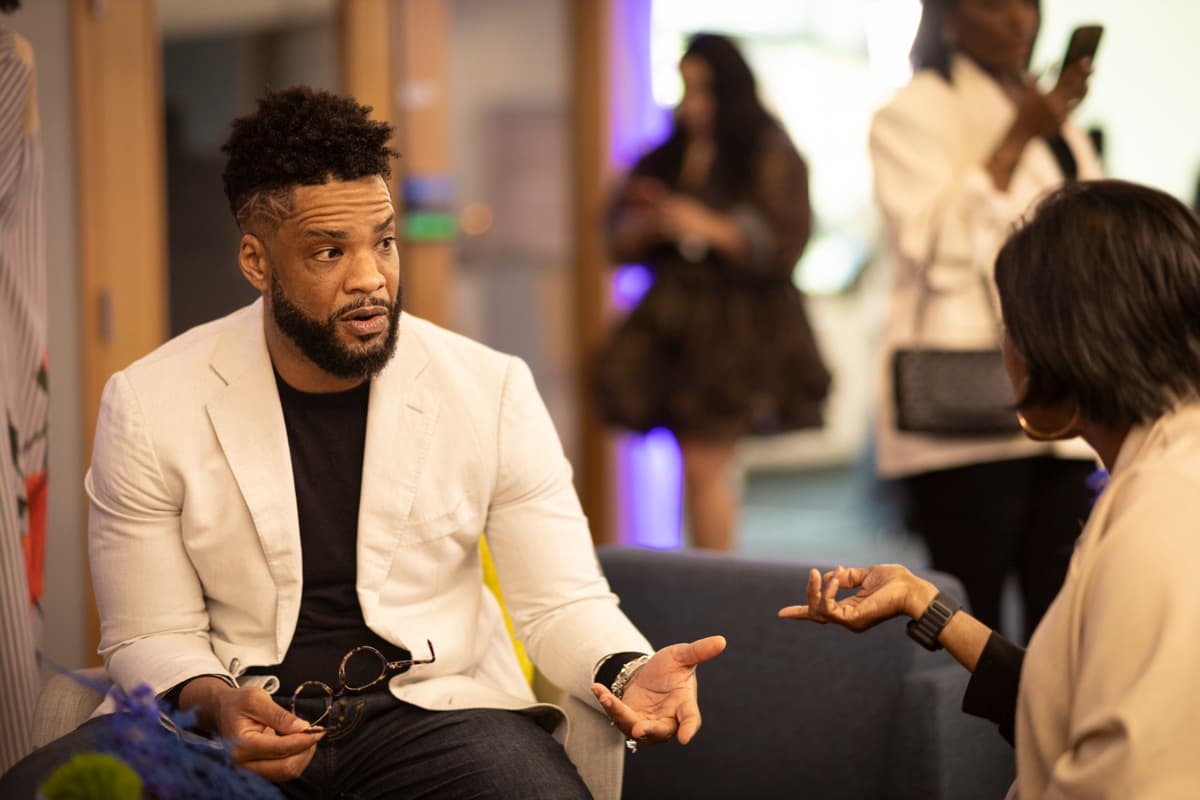 One-on-one conversation at The Forge