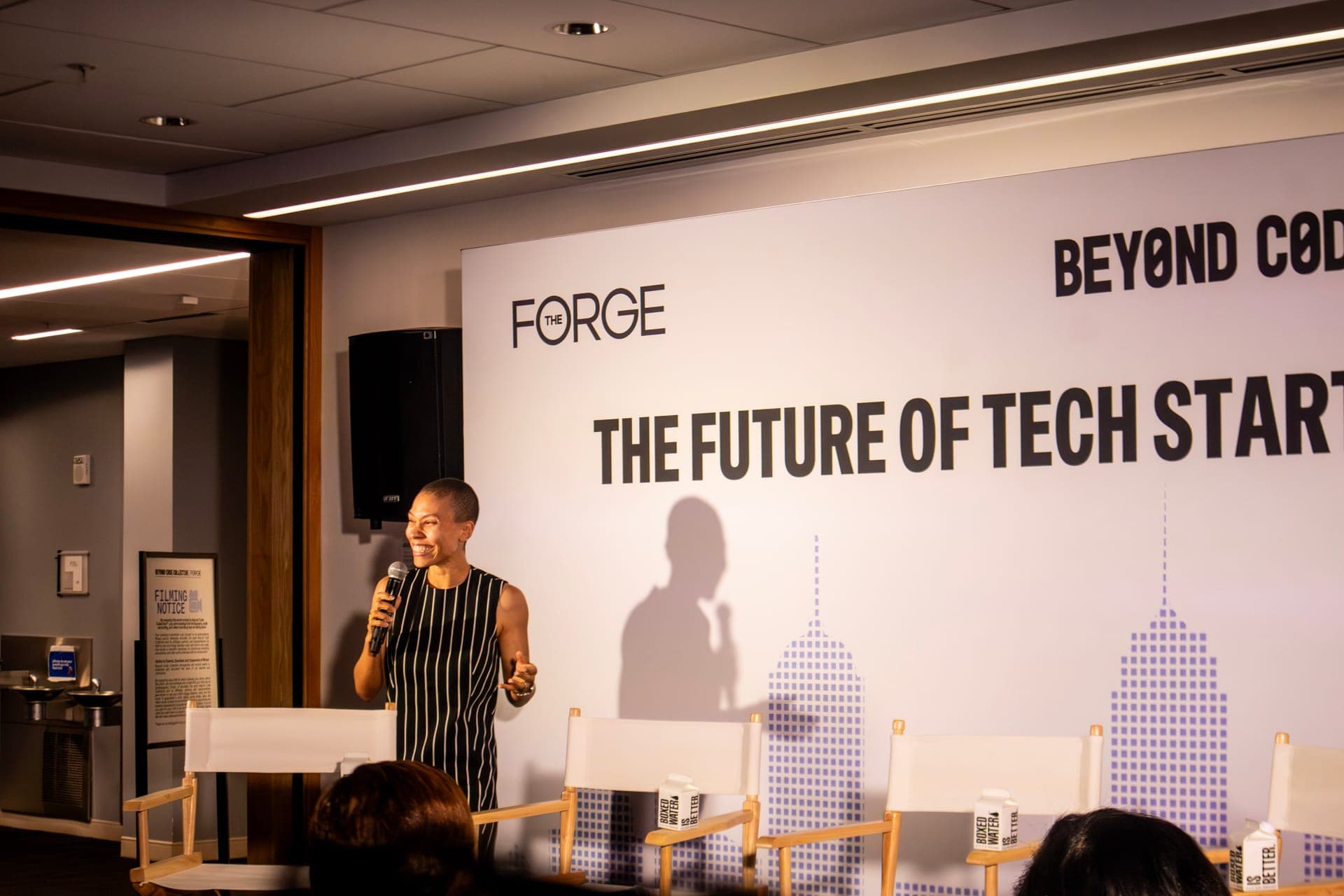 Community members taking a selfie at The Forge